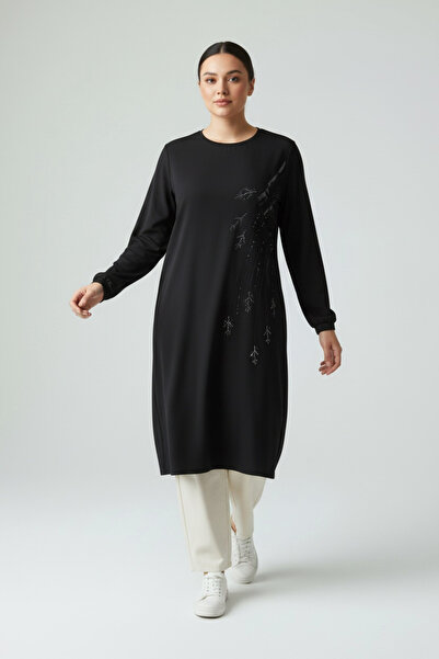 ECE GİYİM ΓΥΝΑΙΚΕΙΟ ΤΟΥΝΙΚ ΜΕ ΠΕΤΡΙΝΟ ΣΧΕΔΙΟ ΣΤΟ ΜΠΡΟΣΤΙΝΟ ΜΕΡΟΣ, ΕΛΑΣΤΙΚΟ ΤΕ...