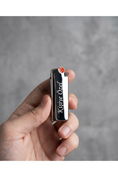 TuranlarLazer Turanlar Lazer Kişiye Özel İsim Yazılı Metal Gövdeli Çakmak