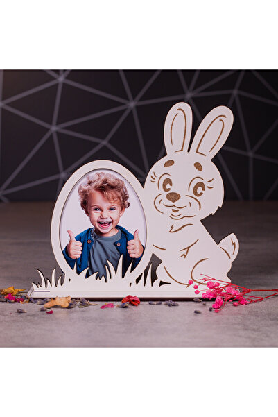 Creators of Crafts Ramă foto de Paște – Ou cu iepuraș, 15x14 cm