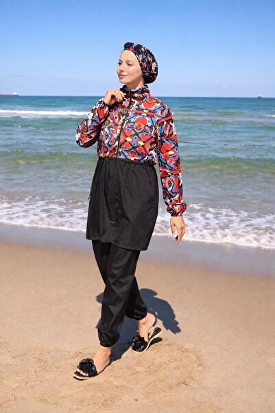 DLC Tekstil Fully Covered Swimsuit with Adjustable Waist, Hijab Set of 3