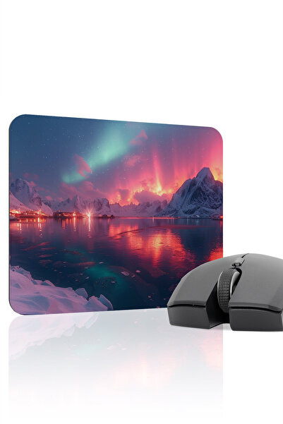 mousepad bastir Aurora Northern Lights Non-Slip Stitched Rubber Gamer Mousepa...