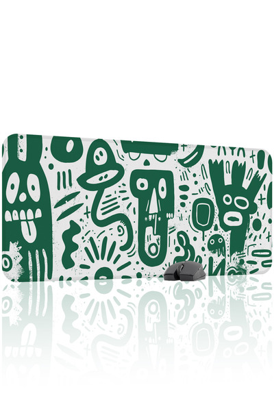 mousepad bastir Illustration Mousepad pentru jocuri din cauciuc cusut, anti-a...