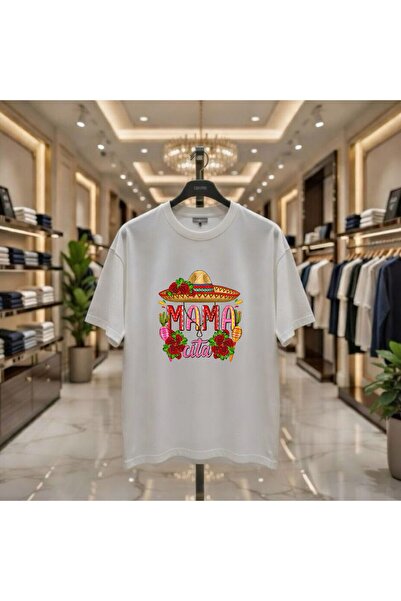 playwear Μπλουζάκι Mama Cita με στάμπα, 100% βαμβακερό, oversized, με χαλαρή ...