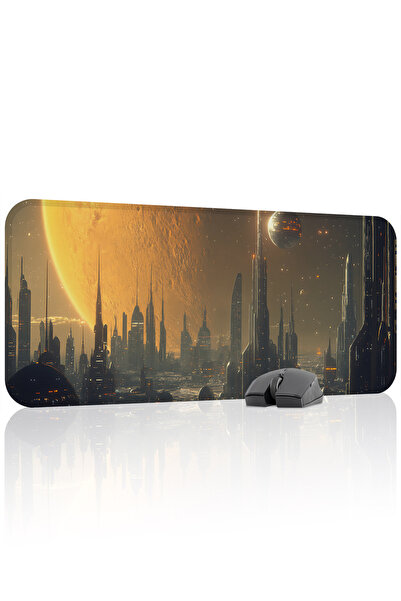 mousepad bastir لوحة ماوس ألعاب مطاطية مخيطة مانعة للانزلاق من فوتوريستيك V4 ...