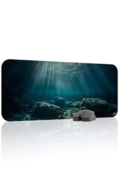 mousepad bastir لوحة ماوس ألعاب مطاطية مخيطة ومضادة للانزلاق تحت الماء V1 - 7...