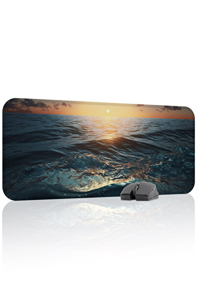 mousepad bastir لوحة ماوس ألعاب مطاطية مخيطة ومضادة للانزلاق من Ocean V1 - 70...