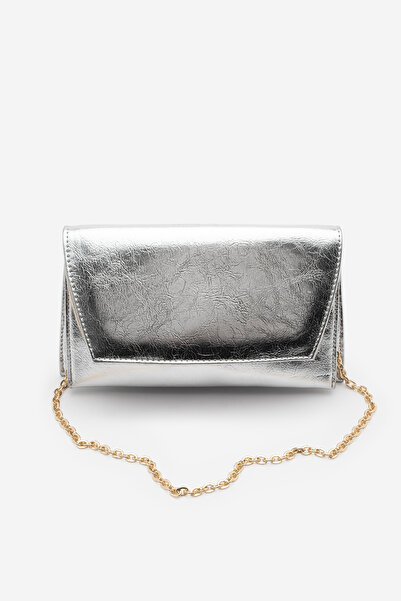 Marjin Γυναικεία βραδινή τσάντα χειρός και ώμου με χρυσή αλυσίδα και μαγνητικ...