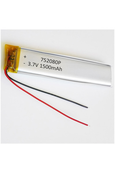 Efcell Lityum Polimer Pil 3.7V 1500mAh Çok Amaçlı Yedek Batarya 752080
