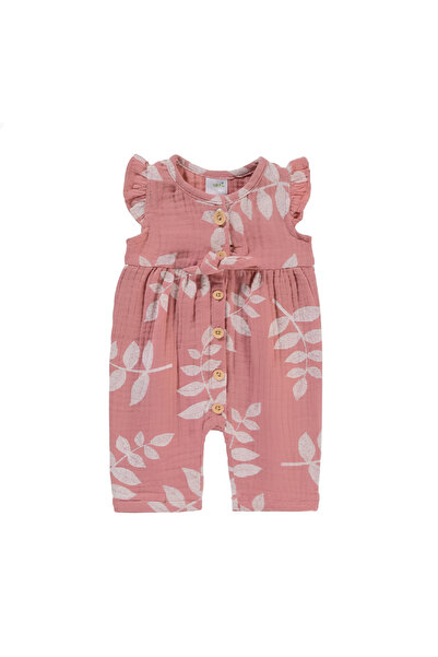 Bambimici - رومبير أبيجيل بأكمام قصيرة وطبعة أوراق الشجر، من 03 أشهر إلى 12 ش...