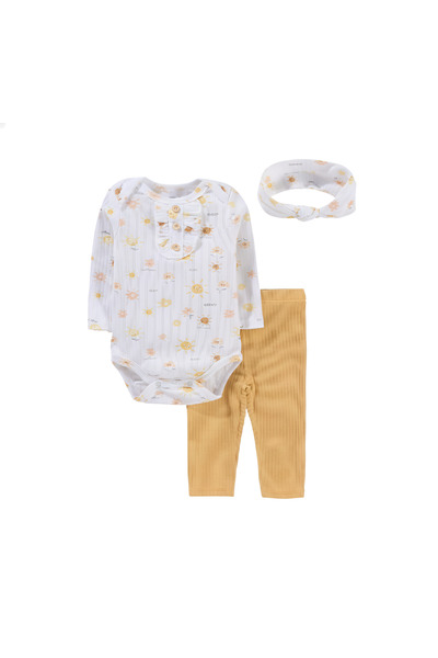 Bambimici - Printed Long Sleeve Pajama Set - Multicolor, 03M to 12M