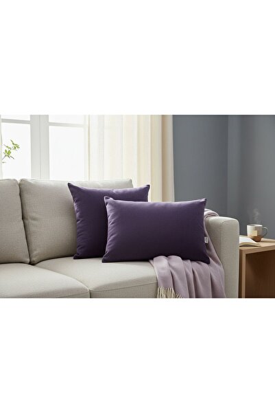 Mof Home Collection Bahar Serisi Düz İkili Kırlent Kılıfı (45x45 cm / 35x50cm)
