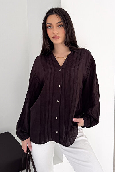 Noa&Noa Women's Oversize Shirt – Buttoned Loose Fit