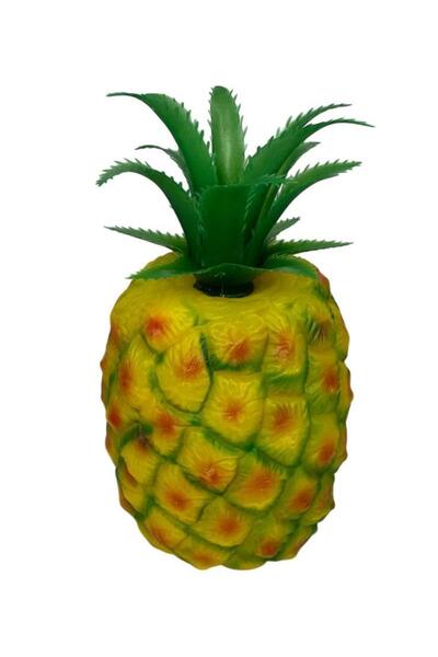 Nettenevime Yapay Ananas Meyve Ananas Artificial Pıneapple 15cm Plastik