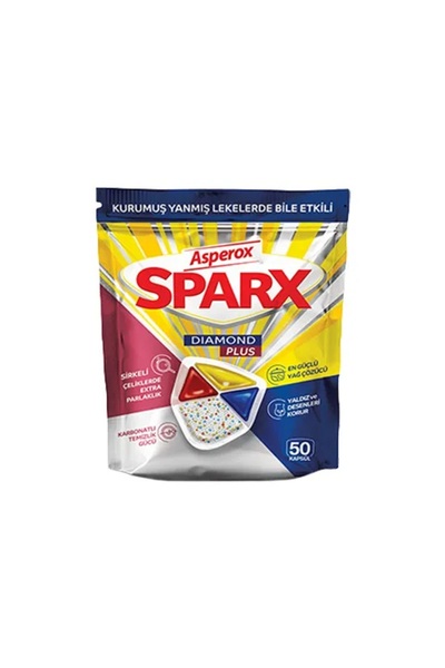 SPARX Asperox Diamond Plus Bulaşık Makinesi Tableti 50'li