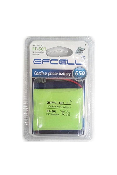 Genel Markalar EF-501 DECT Telsiz Telefon Pili (3.6V 650mAh Ni-Cd)