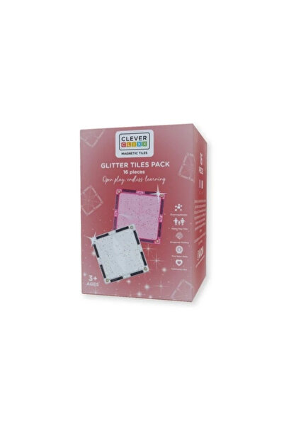 Cleverclixx Set de construcție magnetic cu plăci strălucitoare