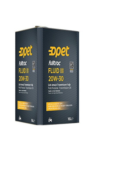 opet Fulltrac Fluıd Iıı 20w30 Transmisyon Yağı Şanzuman Yağı YENİ AMBALAJI !!