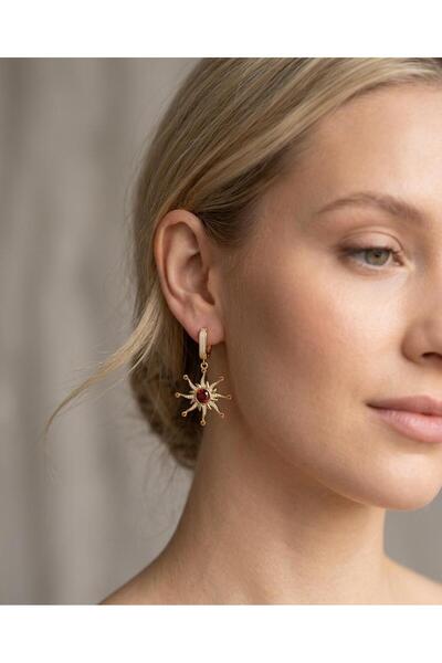 Mutenaura Stainless Steel Sun Earrings