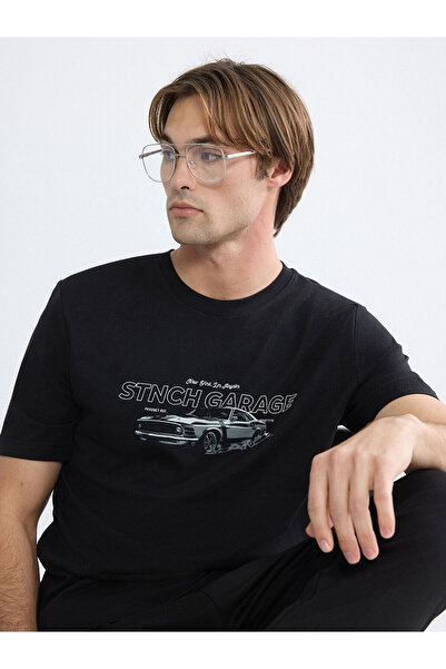 LC Waikiki Ανδρικό μπλουζάκι Özmarka New Season Crew Neck με τύπωμα