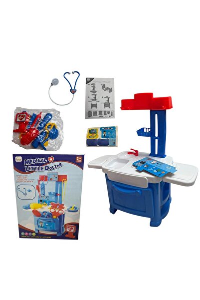 ADIRI SHOP Set Interactiv și Educativ Doctor cu masă și accesorii, trusă medi...
