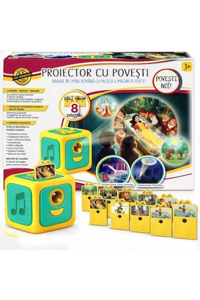 İDEA Proiector de povești, 8 povești clasice, muzică, imagini, multicolor, 16:9