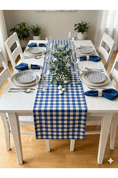 MASSARELLI سجادة زخرفية من سلسلة بوتيكار باللون الأزرق مصنوعة من البوليستر مق...