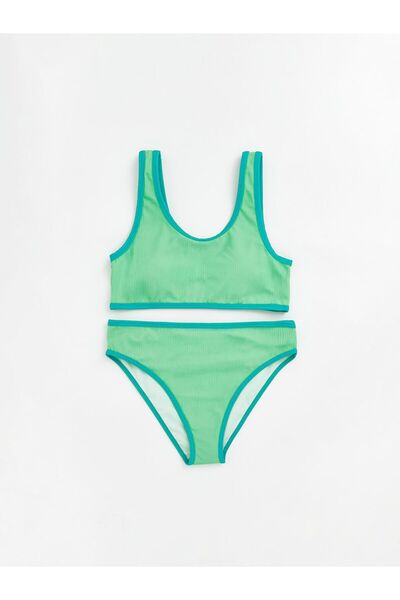 LC Waikiki Uv Protected Ribbed Girls' Bikini