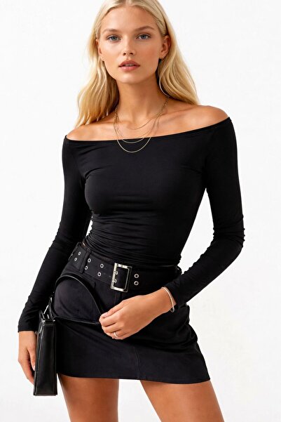Up Trends Boat Neck Bluz