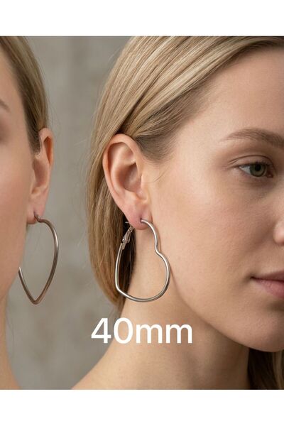 Mutenaura 316L Stainless Steel Hoop Earrings (30-35-45-70 mm)