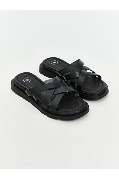 LC Waikiki Cross-Strapped Women's Slippers