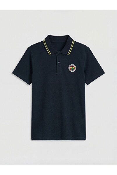 LC Waikiki Polo Yaka Fenerbahçe Baskılı Erkek Çocuk Tişört