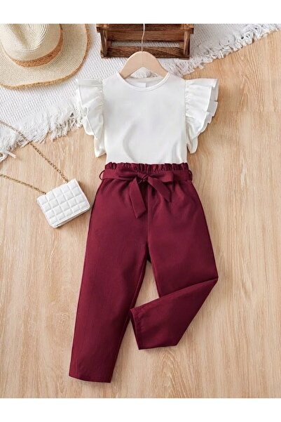 shop Set combinat din 2 piese țesute pentru fete