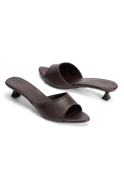 La Vivien Women's Low Heeled Pointed Toe Stylish Slippers