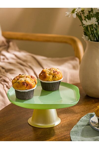 LC Waikiki LCW HOME Turkuaz Ayaklı Cam Sunumluk 21 Cm