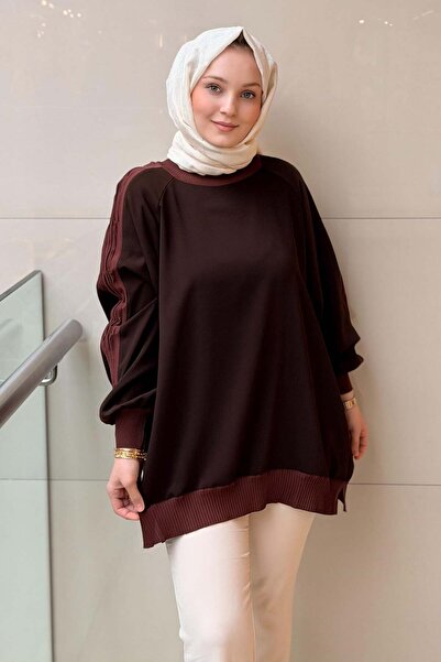 Ghisa Kolları Plise Merserize Detaylı Tunik