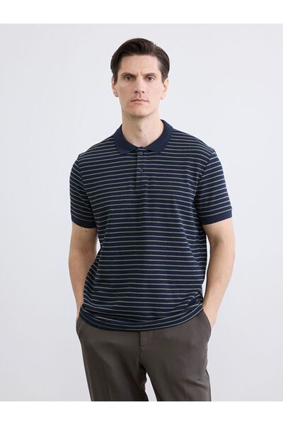LC Waikiki Polo Neck Striped Men's T-Shirt