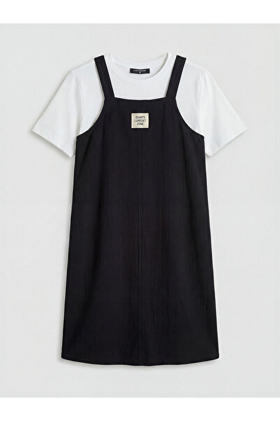 LC Waikiki Φόρεμα και μπλουζάκι από μουσελίνα με στάμπα