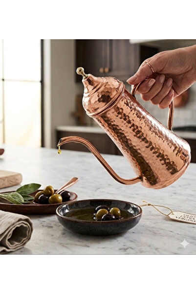 Efsoon Organics Copper Oil Pot 600 ml