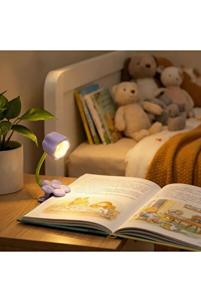 BONOVE Clip-On Book Mark Flower Model Book Reading Lamp Led Page Light Night ...