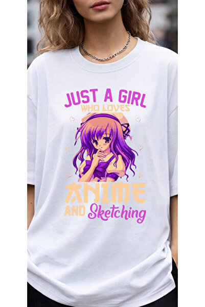 dompulerimoda Anime and Sketching Printed Unisex Oversize T-Shirt