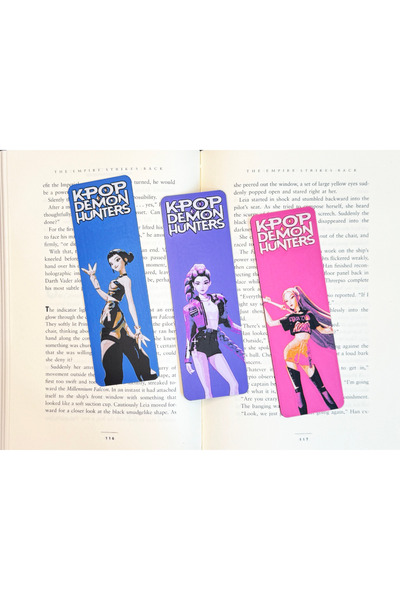 GESOLAB KPop Şeytan Avcıları Kitap Ayracı 3' lü Set - Rumi, Mira ve Zoey Demo...