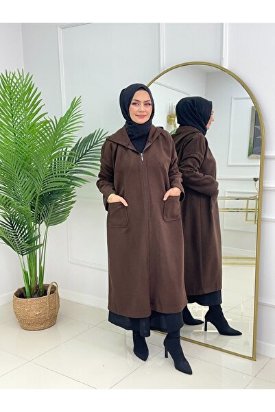 Valens Butik Deva Kapüşonlu Kaşe Kaban