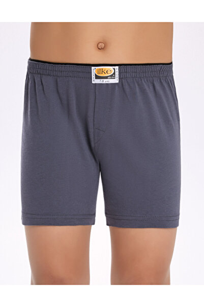 İlke بوكسر للأولاد مصنوع من القطن بنسبة 100%، خصر مطاطي، لون موحد، 6 قطع