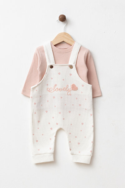 BABY GIRL LOVELY EMBROIDERED 2PCS SLOPET SET WITH BADILI YK23278797