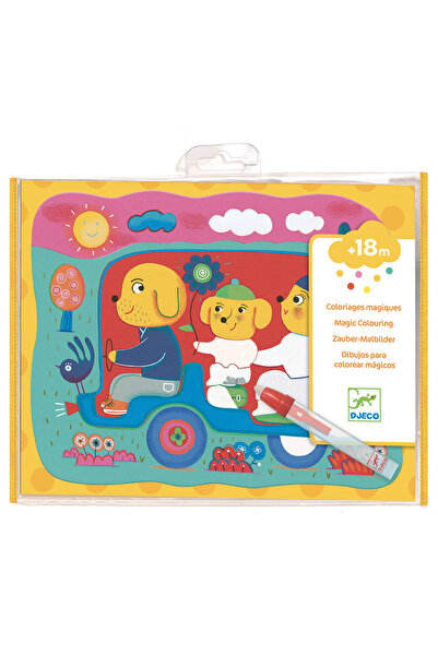 djeco Set de pictură în acuarelă în călătorie