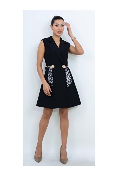 Dorne Moda Bağlama Detaylı Mini Elbise