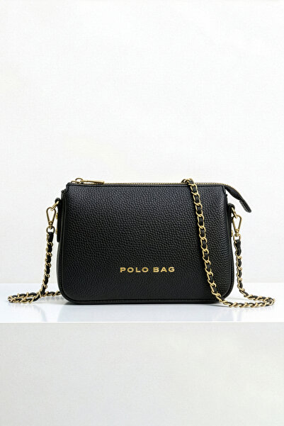 POLO BAG Women's 3-Compartment Chain Long Strap New Season Accessory Hand & S...