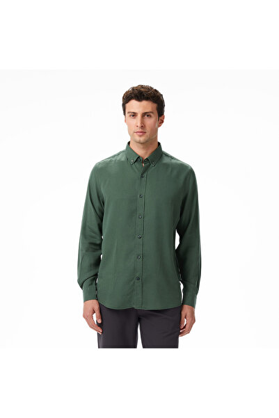 Nautica Erkek Yeşil Classic Fit Gömlek