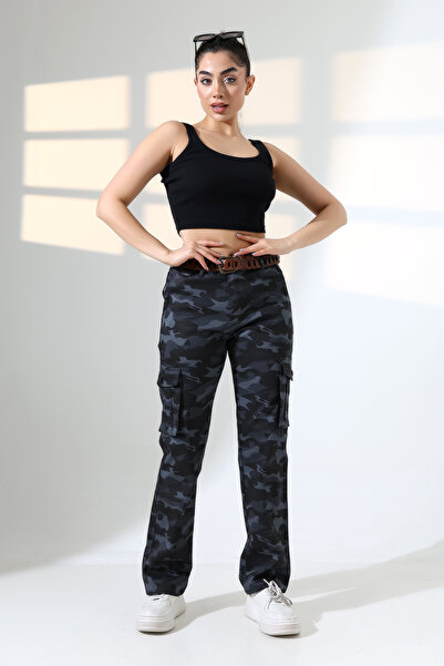 sports here Regular Fit Cargo Pocket Pack Commando/Military Camouflage Patter...