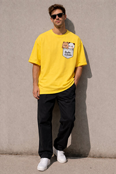 ArtYus Bubu & Dudu Printed Crew Neck Unisex T-Shirt – Cotton Oversize Casual ...